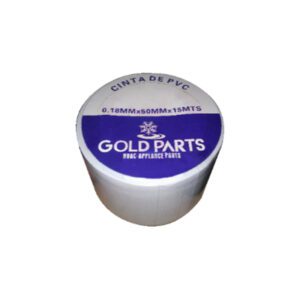Cinta “MOMIA” PVC 15MTS X 5CM X 1.8MM para Minisplit Blanca GOLD PARTS